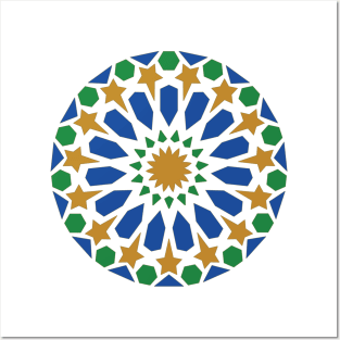 Moroccan Zellige Mosaic Art Posters and Art